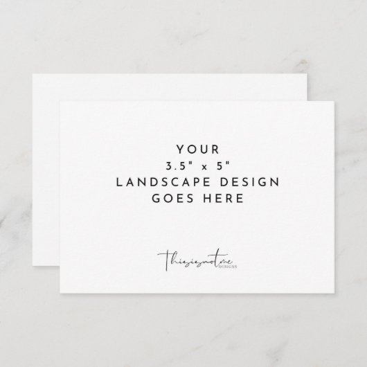 3,5x5" RSVP bijlage kaart afdruk sjabloon (Voorkant / Achterkant)