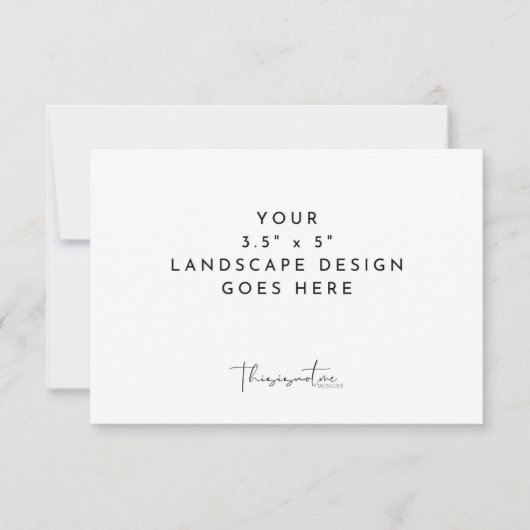 3.5x5" RSVP Bijlagekaart Afdruksjabloon (Voorkant)