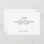 3.5x5" RSVP Bijlagekaart Afdruksjabloon (Voorkant / Achterkant)