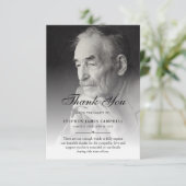 3.5x5 Thank You Custom Funeral Photo Sympathy Bedankkaart (Staand voorkant)