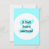 3,5x5 verticale uitnodiging (Voorkant)