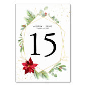 3.5x5 Waterverf Vakantie Groen Budget Tafel Kaart (Achterkant)