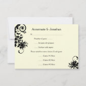 3,5x5  zwart Ivory RSVP (Voorkant)