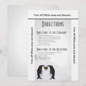 3.5x6 Directies Kaart Pinguïns Mate for Life Grey (Voorkant / Achterkant)