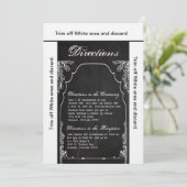 3.5x6 Direction Card Modern Chalkboard Kaart (Staand voorkant)