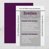3.5x6 Direction Card Modern Grey Damas Kaart (Voorkant / Achterkant)