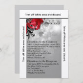 3.5x6 Direction Card Red Masquerade Kaart (Voorkant / Achterkant)