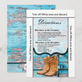 3.5x6 richtingen Kaart Blauw Houten Schuurdeurlaar (Voorkant / Achterkant)