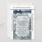 3.5x6 richtingen Kaart Gebarsten Ijs Wintersneeuw  (Voorkant)