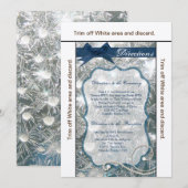 3.5x6 richtingen Kaart Gebarsten Ijs Wintersneeuw  (Voorkant / Achterkant)