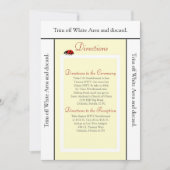 3.5x6 Richtingen Kaart Geel en Dame Bug (Voorkant)