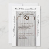 3.5x6 Richtingen Kaart Hoefijzers Hout (Voorkant)