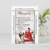 3.5x6 Richtingen Kaart Landhout — sleutel tot mijn (Staand voorkant)