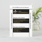 3.5x6 richtingen Kaart Modern Stripe Zwart Wit Co (Staand voorkant)