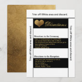 3.5x6 richtingen Kaart Modern Stripe Zwart Wit Co (Voorkant / Achterkant)