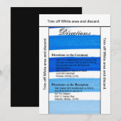 3.5x6 richtingen Kaart Ombre Streep Blauwe Lijn Ve (Voorkant / Achterkant)