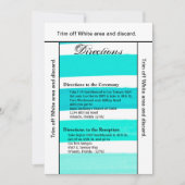 3.5x6 richtingen Kaart Ombre Streep Blauwgroen lij (Voorkant)