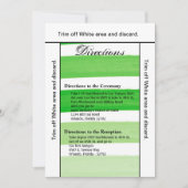 3.5x6 richtingen Kaart Ombre Streep Groene lijn Ve (Voorkant)