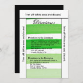 3.5x6 richtingen Kaart Ombre Streep Groene lijn Ve (Voorkant / Achterkant)