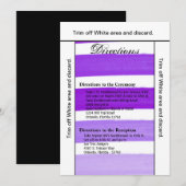 3.5x6 richtingen Kaart Ombre Streep Paarse lijn FA (Voorkant / Achterkant)