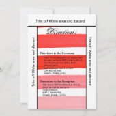 3.5x6 richtingen Kaart Ombre Streep Rode lijn Verv (Voorkant)