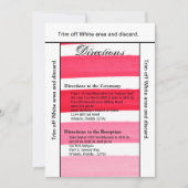 3.5x6 richtingen Kaart Ombre Streep Roze Lijn Verv (Voorkant)