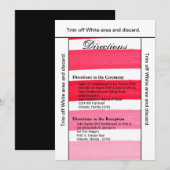 3.5x6 richtingen Kaart Ombre Streep Roze Lijn Verv (Voorkant / Achterkant)