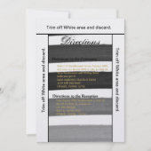 3.5x6 richtingen Kaart Ombre Streep Zwart Lijn FAD (Voorkant)