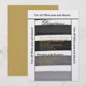 3.5x6 richtingen Kaart Ombre Streep Zwart Lijn FAD (Voorkant / Achterkant)