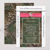 3.5x6 Richtingen Kaart Roze Browning Camo (Voorkant / Achterkant)