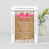 3.5x6 Richtingen Kaart Roze omhulling kant (Staand voorkant)