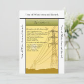 3.5x6 Richtingen Kaart Sunset Powerlines (Staand voorkant)