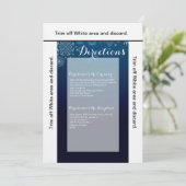 3.5x6 Richtingen Kaart wintersneeuwvlokken sneeuwi (Staand voorkant)