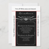 3.5x6-richtingenkaart Art Deco Roaring 20s GATSBY Kaart (Voorkant)