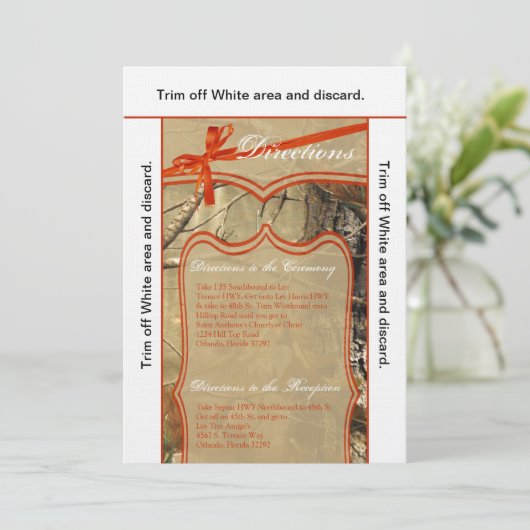 3.5x6 Richtingenkaarten voor jagers Camofloug Kaart (Staand voorkant)