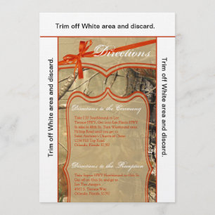 3.5x6 Richtingenkaarten voor jagers Camofloug Kaart