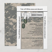 3.5x6-richtingkaart ARMY ACU Uniform Camo Camouf Kaart (Voorkant / Achterkant)