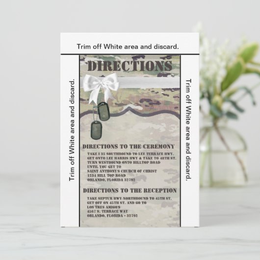 3.5x6 routebeschrijving Kaart Army Air Force OCP C (Staand voorkant)