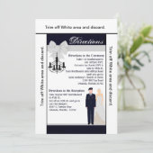 3.5x6 Routebeschrijving Kaart ARMY Uniform Blues B (Staand voorkant)