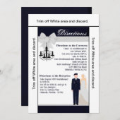 3.5x6 Routebeschrijving Kaart ARMY Uniform Blues B (Voorkant / Achterkant)