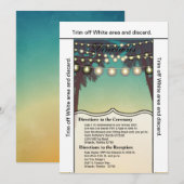 3.5x6 Routebeschrijving Kaart Beach Sunset Palm Tr (Voorkant / Achterkant)