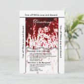 3.5x6 Routebeschrijving Kaart Bloed Splatter Vampi (Staand voorkant)