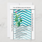 3.5x6 Routebeschrijving Kaart Boho Cacti Cactus Su (Voorkant)