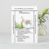 3.5x6 Routebeschrijving Kaart Boho Llama Bohemian  (Staand voorkant)