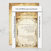 3.5x6 Routebeschrijving Kaart  Ceremonie Ring Exch (Voorkant / Achterkant)