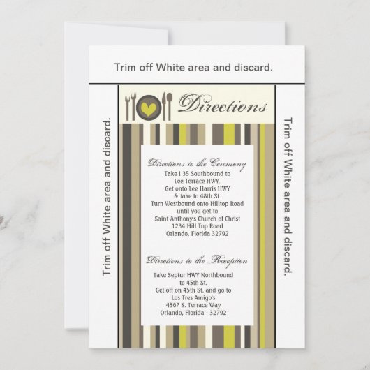 3.5x6 Routebeschrijving Kaart China Bord Silverwar (Voorkant)