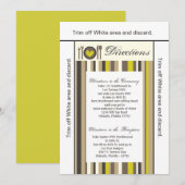 3.5x6 Routebeschrijving Kaart China Bord Silverwar (Voorkant / Achterkant)