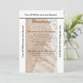 3.5x6 Routebeschrijving Kaart Country Lace Handker (Staand voorkant)