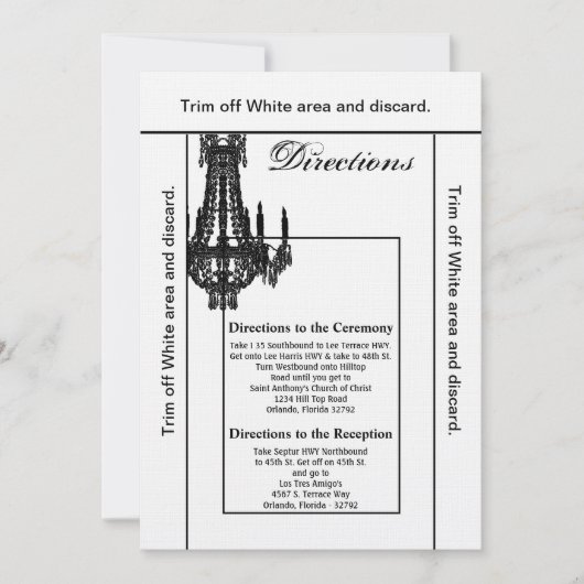 3.5x6 Routebeschrijving Kaart Crystal Kroonluchter (Voorkant)