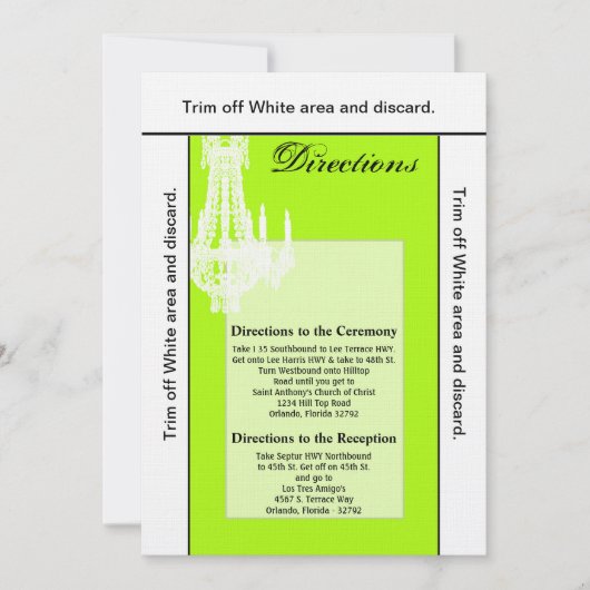 3.5x6 Routebeschrijving Kaart Crystal Kroonluchter (Voorkant)